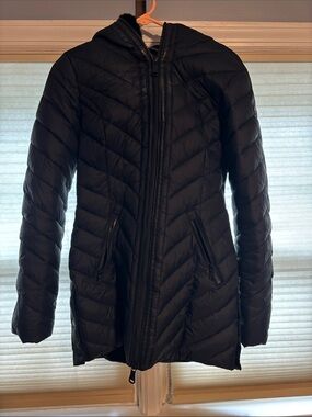 Pajar Black Quilted Hooded Puffer Coat